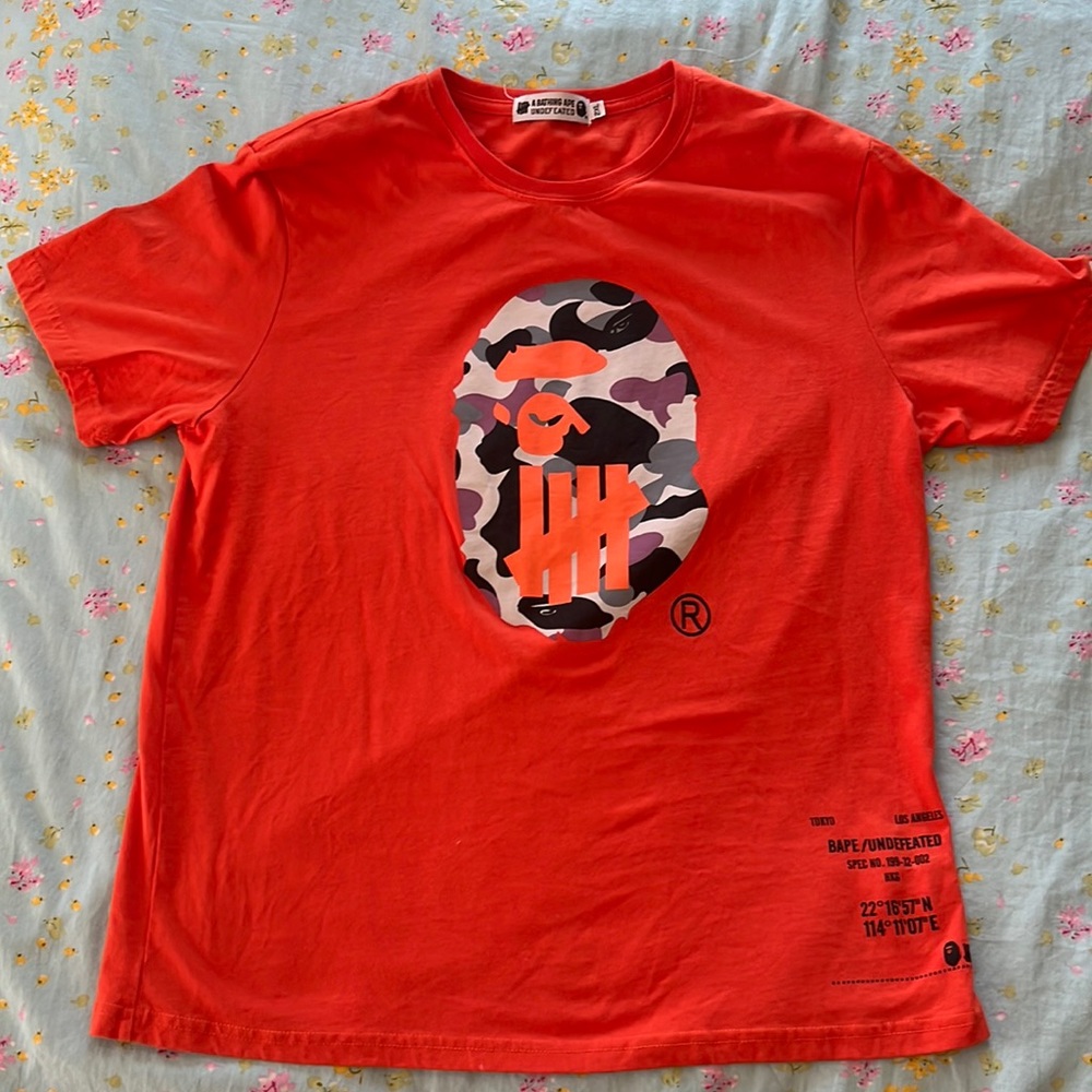 A Bathing Ape Undefeated T Shirt
